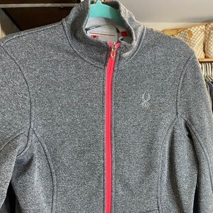 Spyder Grey Full Zip Core Sweater Jacket